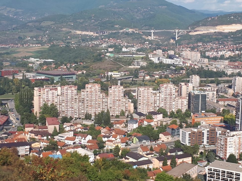 Blick auf Zenica Einsatzstelle Bosnien