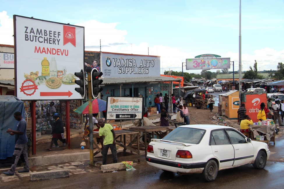 Straßenszene in Lusaka, Sambia 